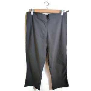 NOPPIES The Original Comfort Maternity Gray Stretchy Waist Band Capri Pants L